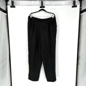NWT Vintage Women's Black Pleated Dress Pants - Plus 1X - Holiday - 80s